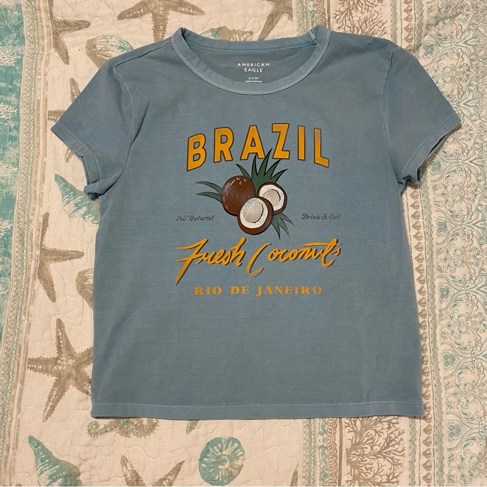 American Eagle Brazil Graphic Tee — Size Small